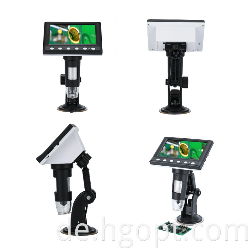 Camera Usb Portable Digital Microscope With Lcd 5 Inch Screen